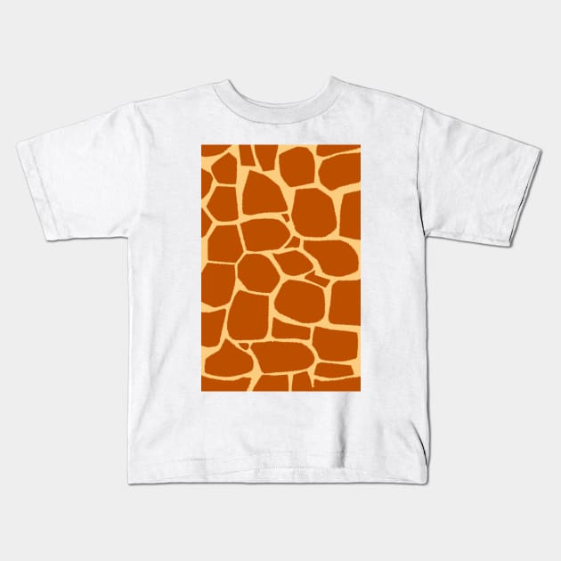 Giraffe animal Print Kids T-Shirt by nickemporium1